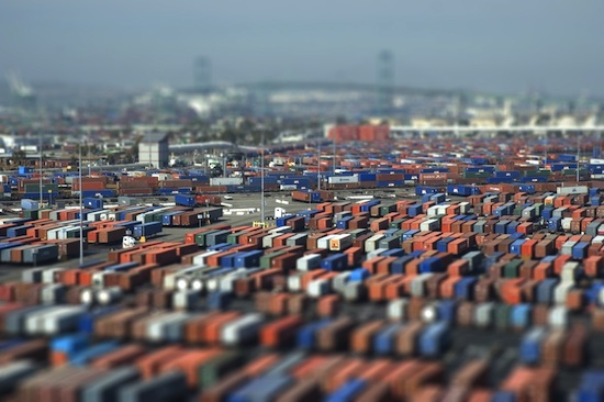 Port of Long Beach (tilt-shifted)